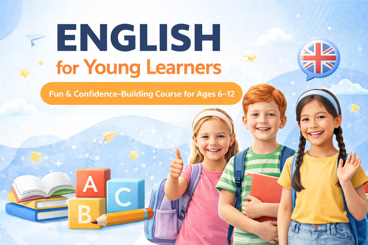 English for Young Learners (EYL) – Fun, Interactive & Confidence-Building English Course for Kids